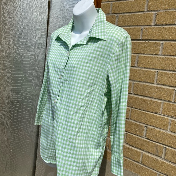 Green casual dress shit - Picture 3 of 5